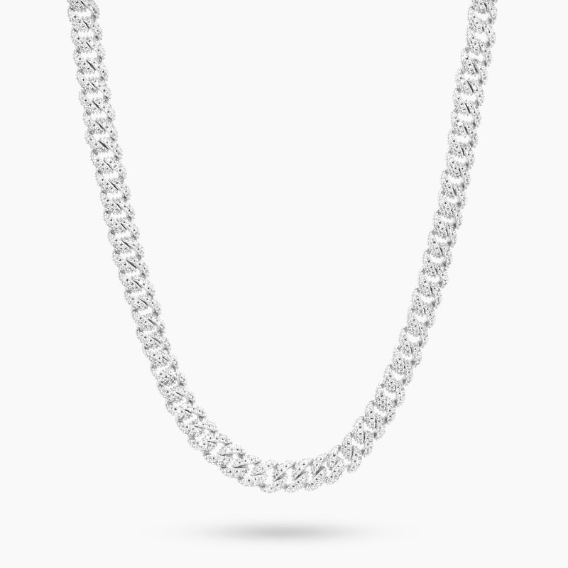 VVS Moissanite Iced 8mm cuban link chain