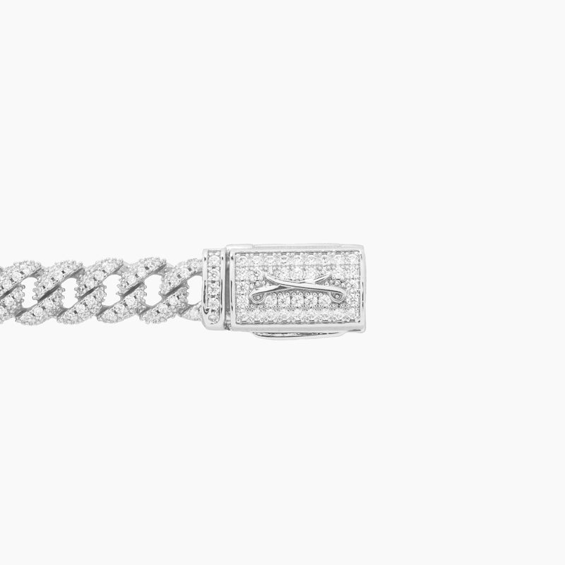 VVS Moissanite Iced 8mm cuban link chain