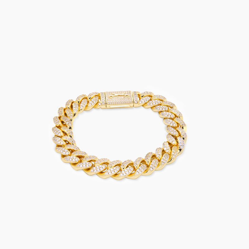 VVS MOISSANITE Iced cuban link 12 mm bracelet