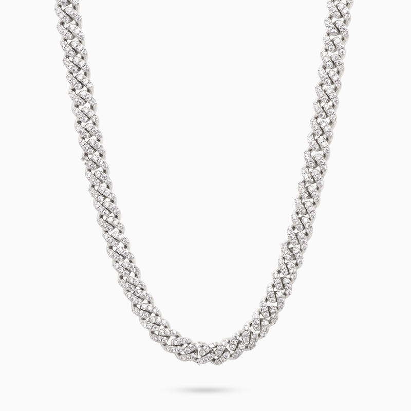 VVS Moissanite Iced 5mm Cuban link chain