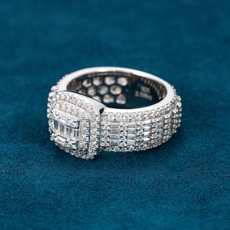 VVS Moissanite Baguette Eternity ring