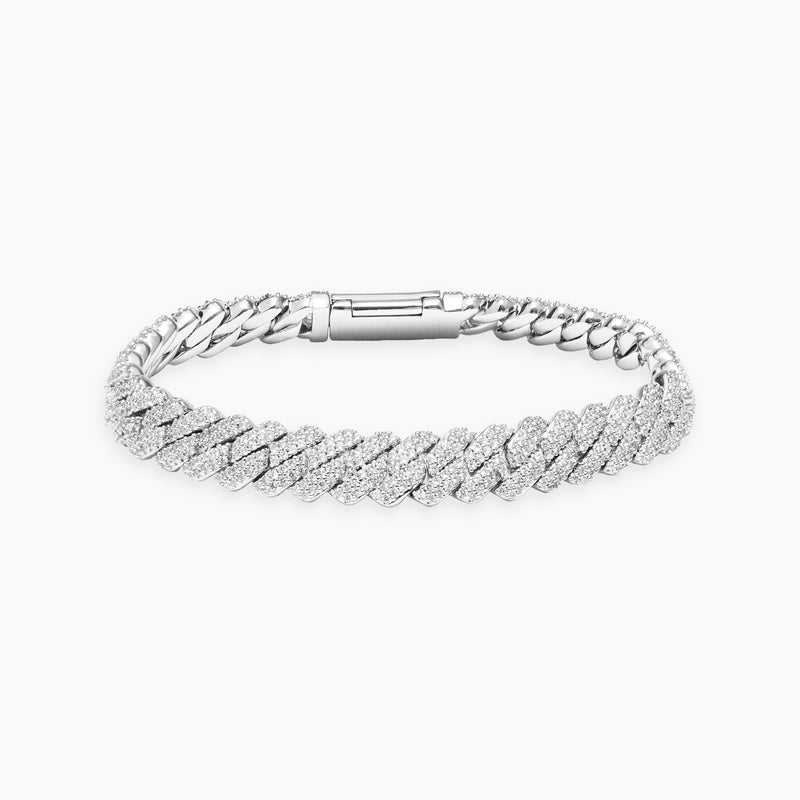 VVS Moissanite Prong link bracelet 8mm