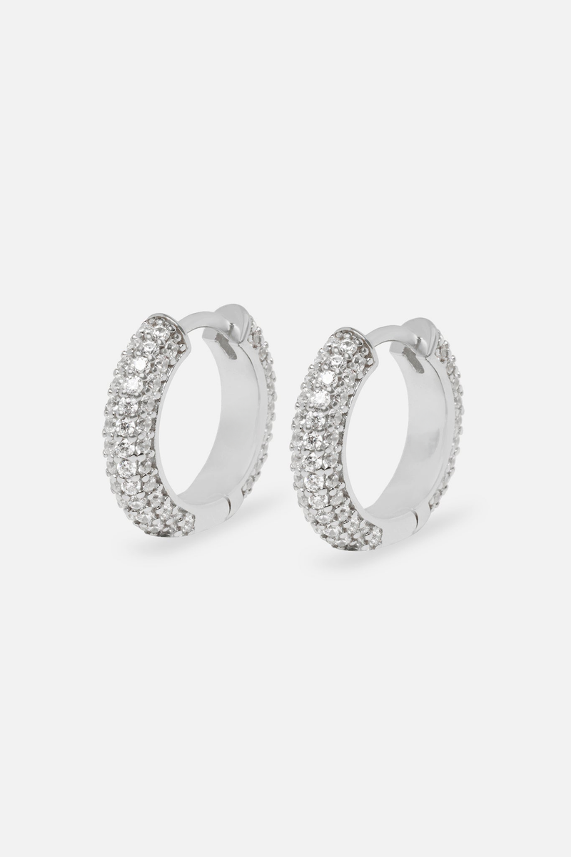 Iced Hoop Earrings