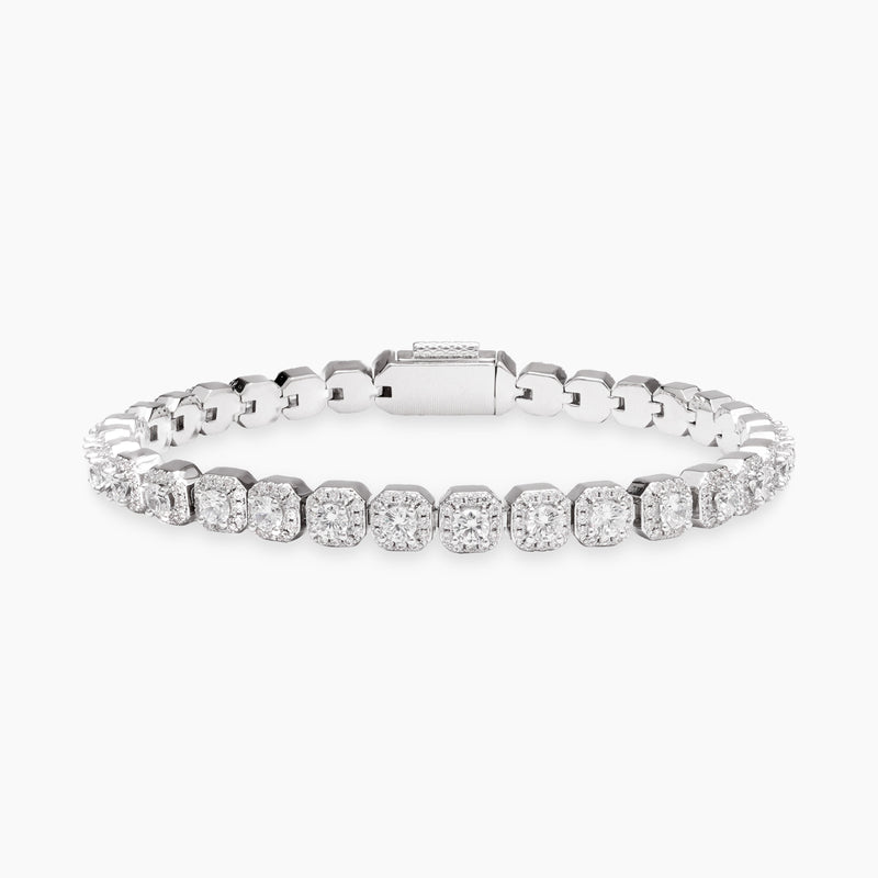 VVS Moissanite Clustered bracelet 6mm